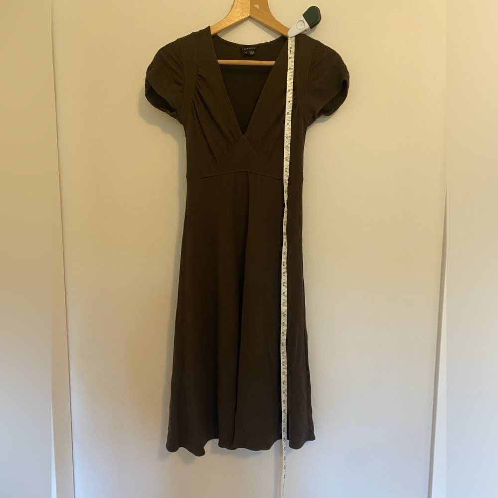 Theory brown jersey dress size medium (fits more like a small) - Picture 3 of 8